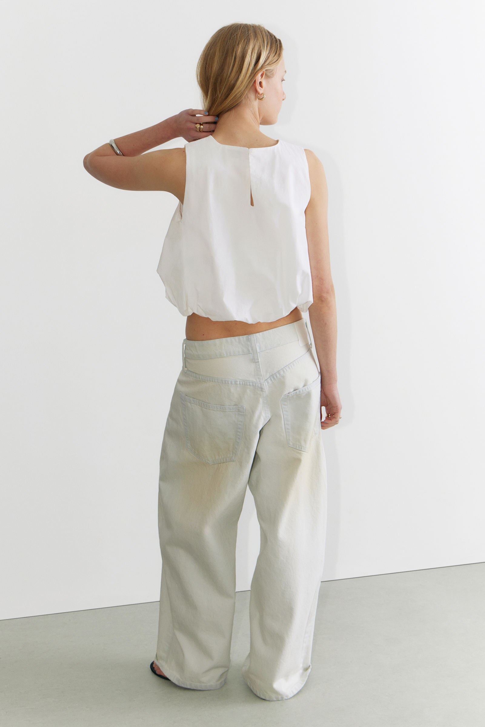 Waist Drape Balloon skirt – L'AUBE BLANC
