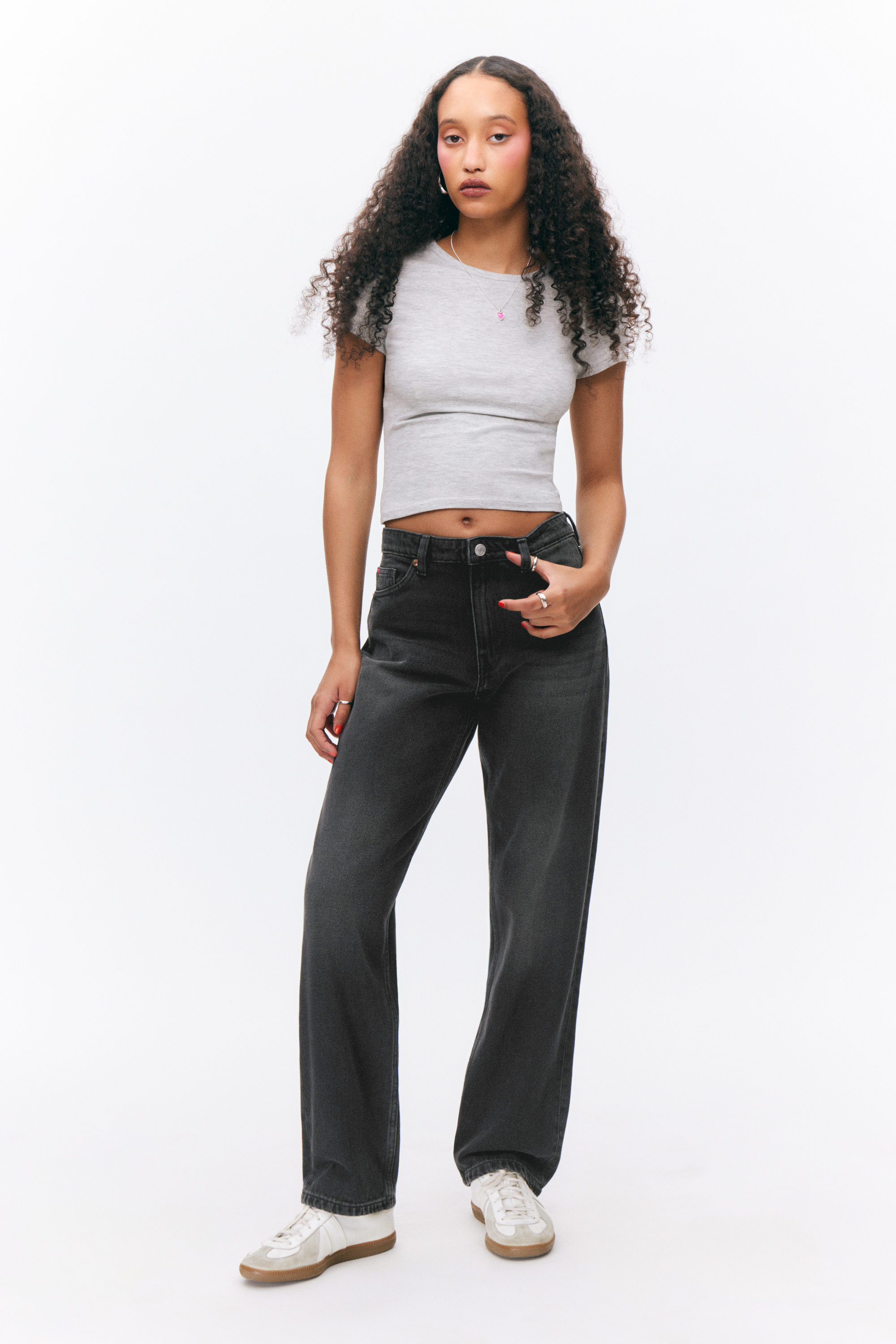 Midnight Black - Schwarz - Jeans "Aimo" mit mittelhohem Bund - 1