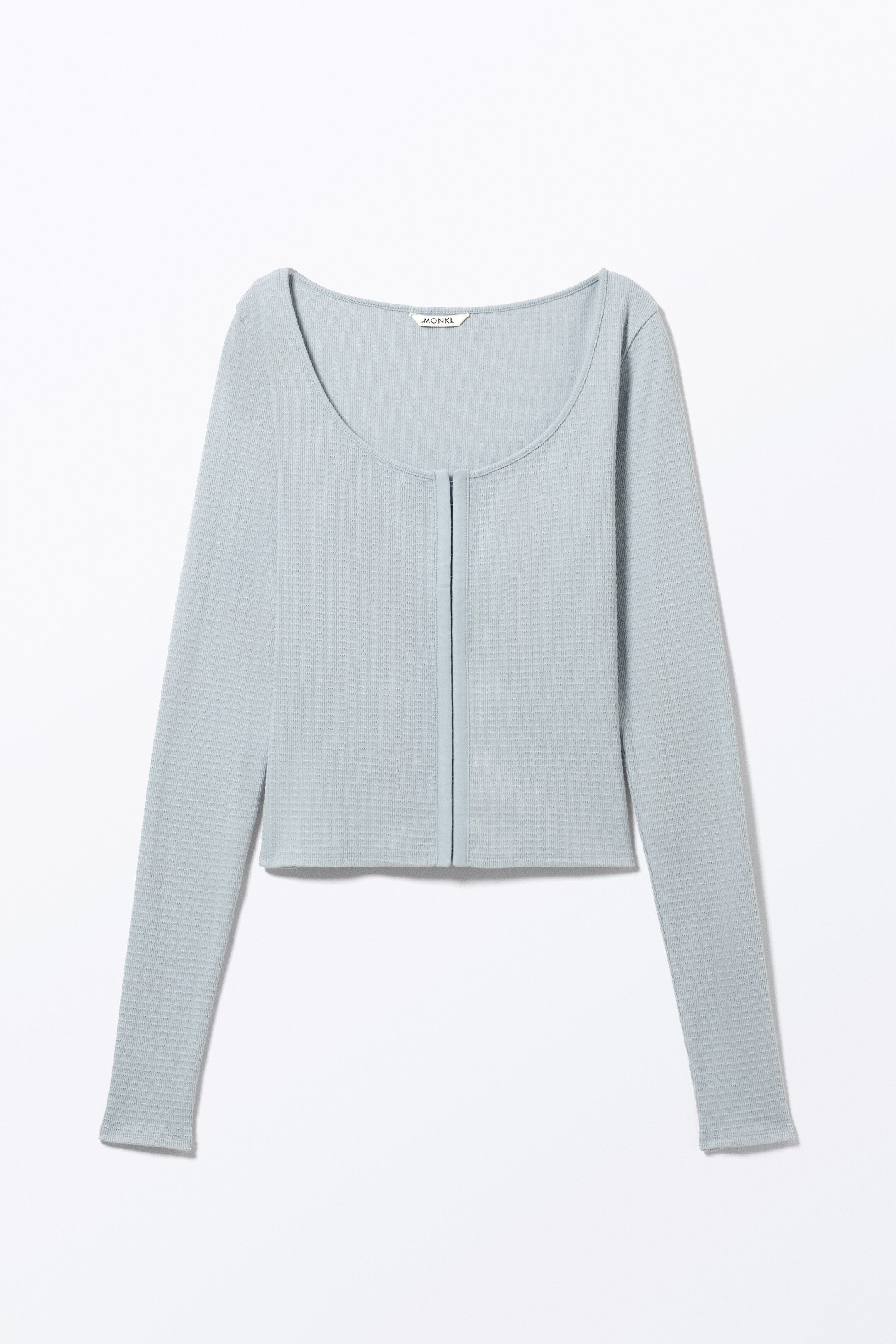 Agrandir l'image: Haut manches longues col ballerine - Bleu poudré clair - FEMME | H&M CH 1