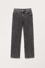 Washed Black - Aimo Mid Straight Jeans - 0