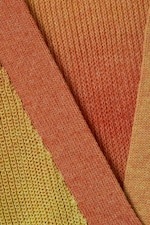 Verlauf in Orange und Gelb - Strickjacke mit Farbverlauf und V-Ausschnitt - 1