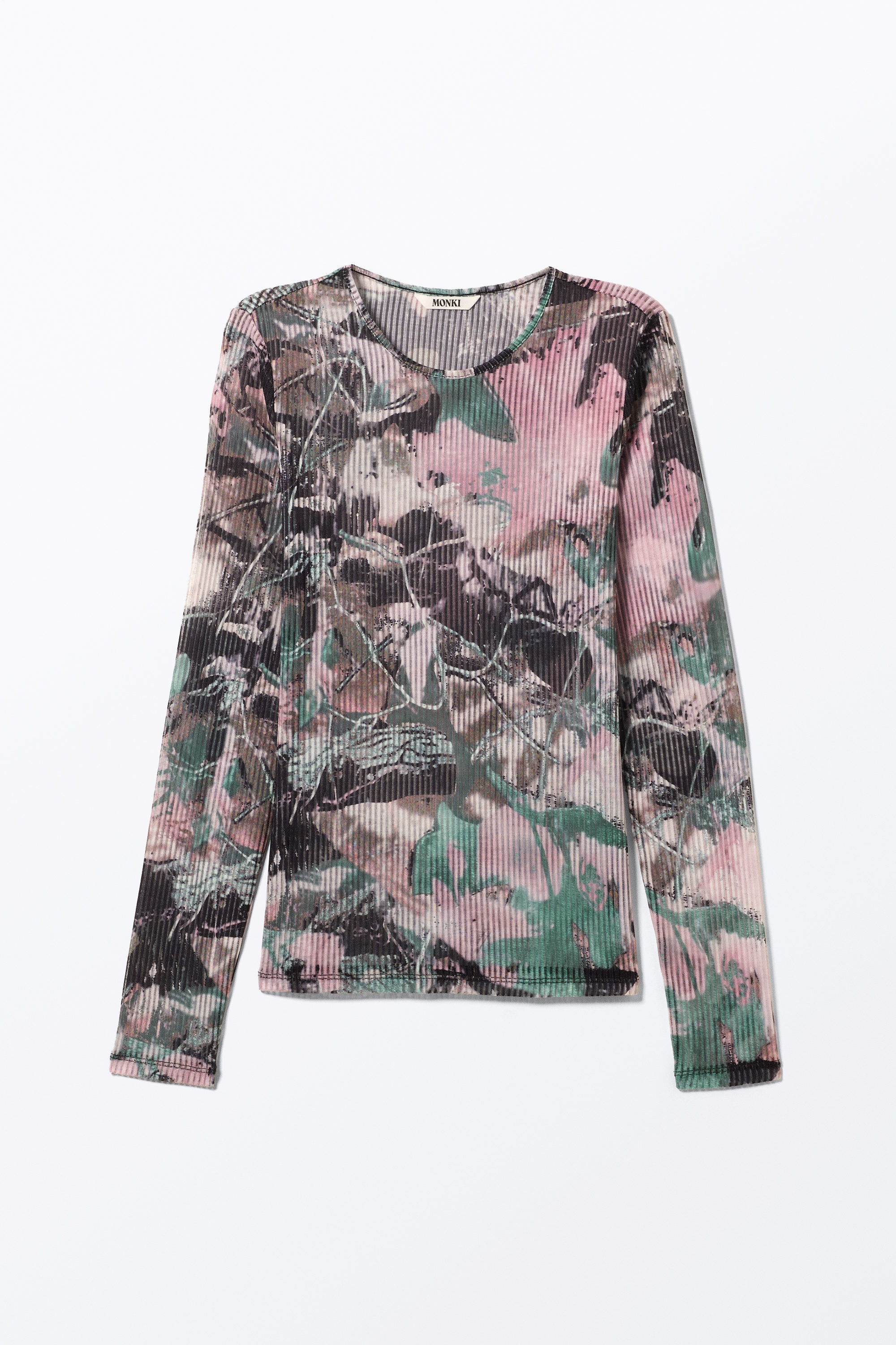 さらに100円引き◆LMC◆WM PRINTED MESH LONG SLV TEE Printed mesh t-shirt - Women | MANGO Kosovo