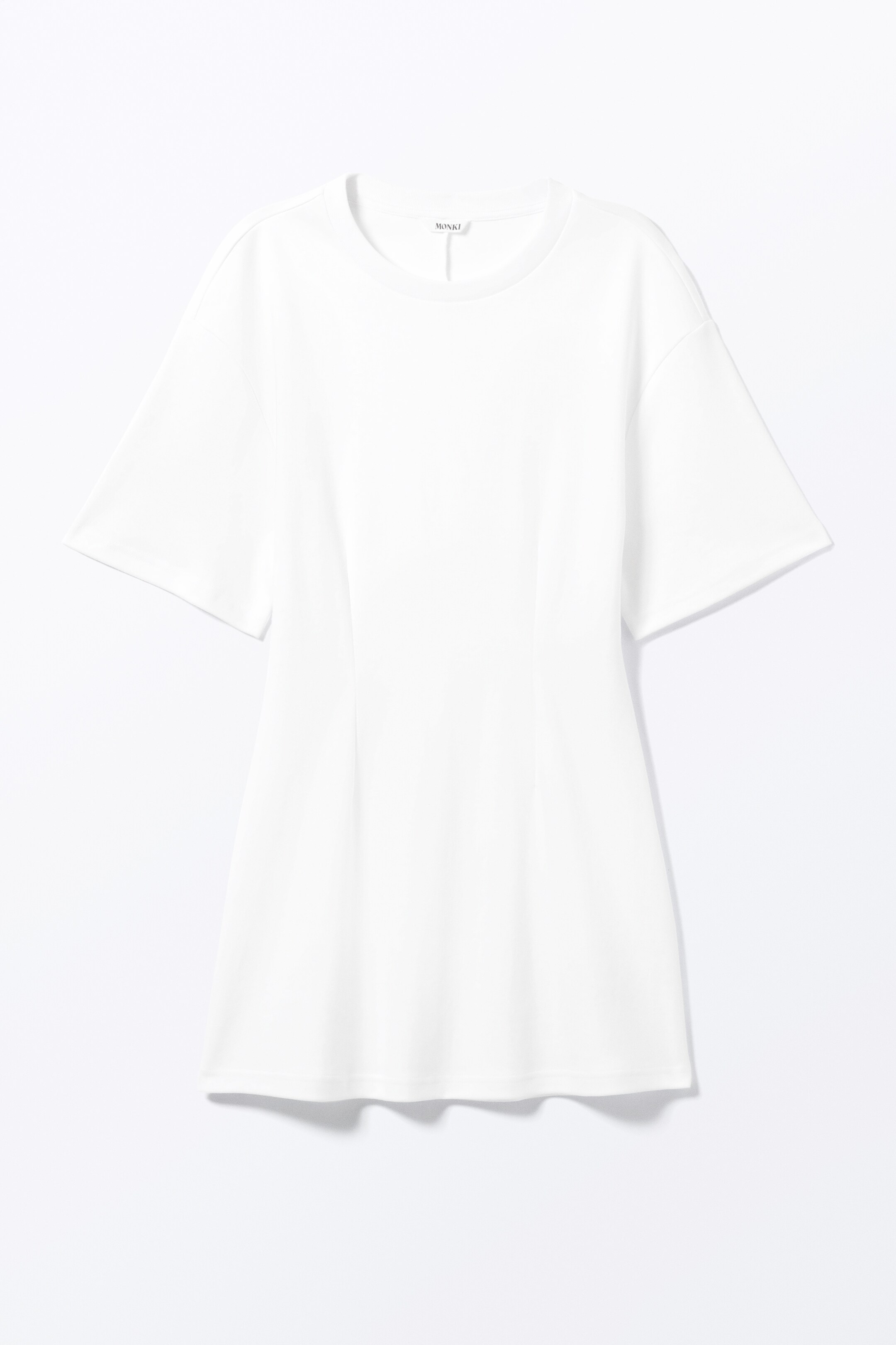 Vezi imaginea mai mare: Structured Mini T-shirt Dress - White - FEMEI | H&M RO 4