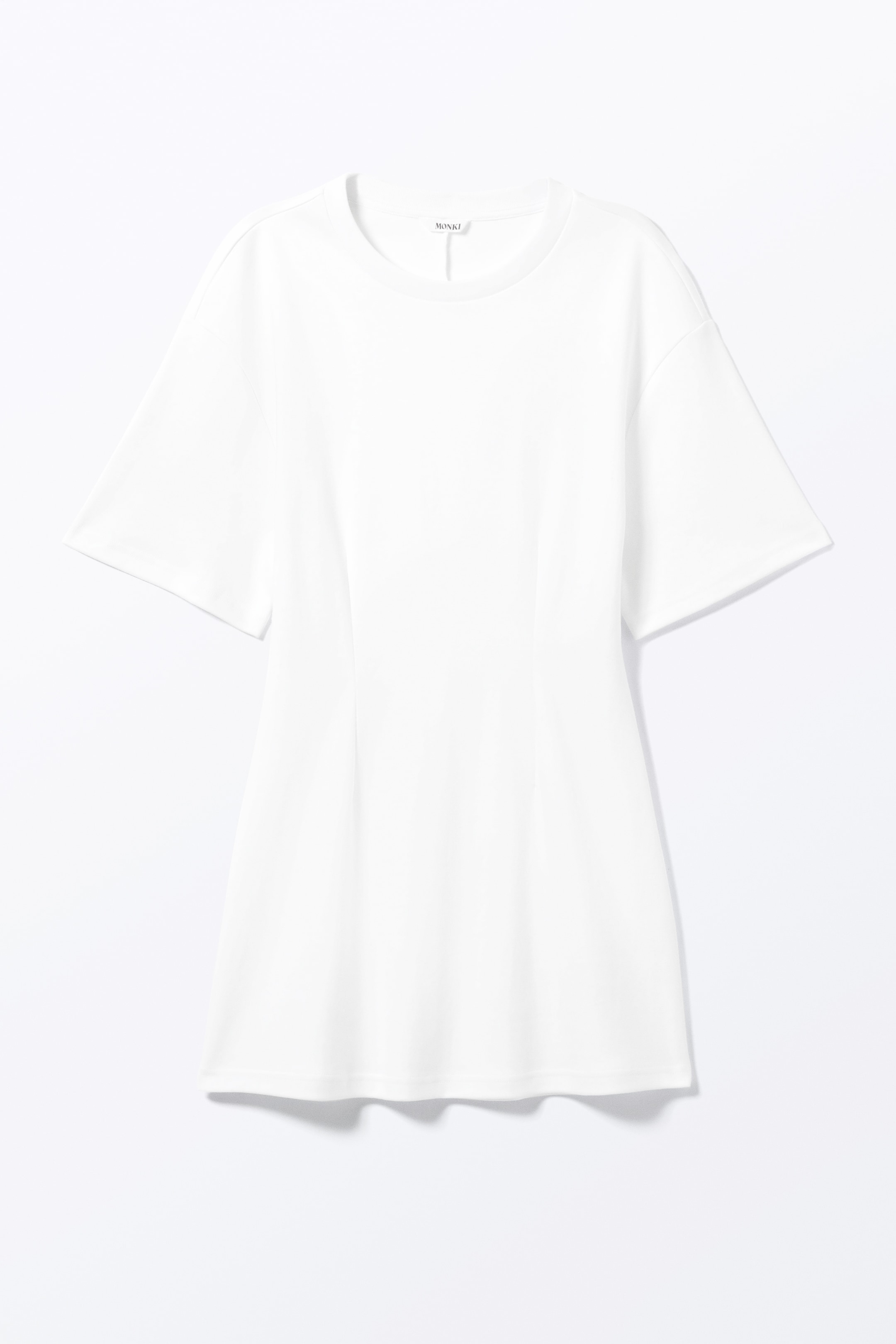 Agrandir l'image: Robe T-shirt courte structurée - Blanc - FEMME | H&M FR 4