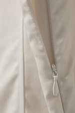 Hellbeige - Plissee-Minikleid aus Twill mit Bindeband - 5