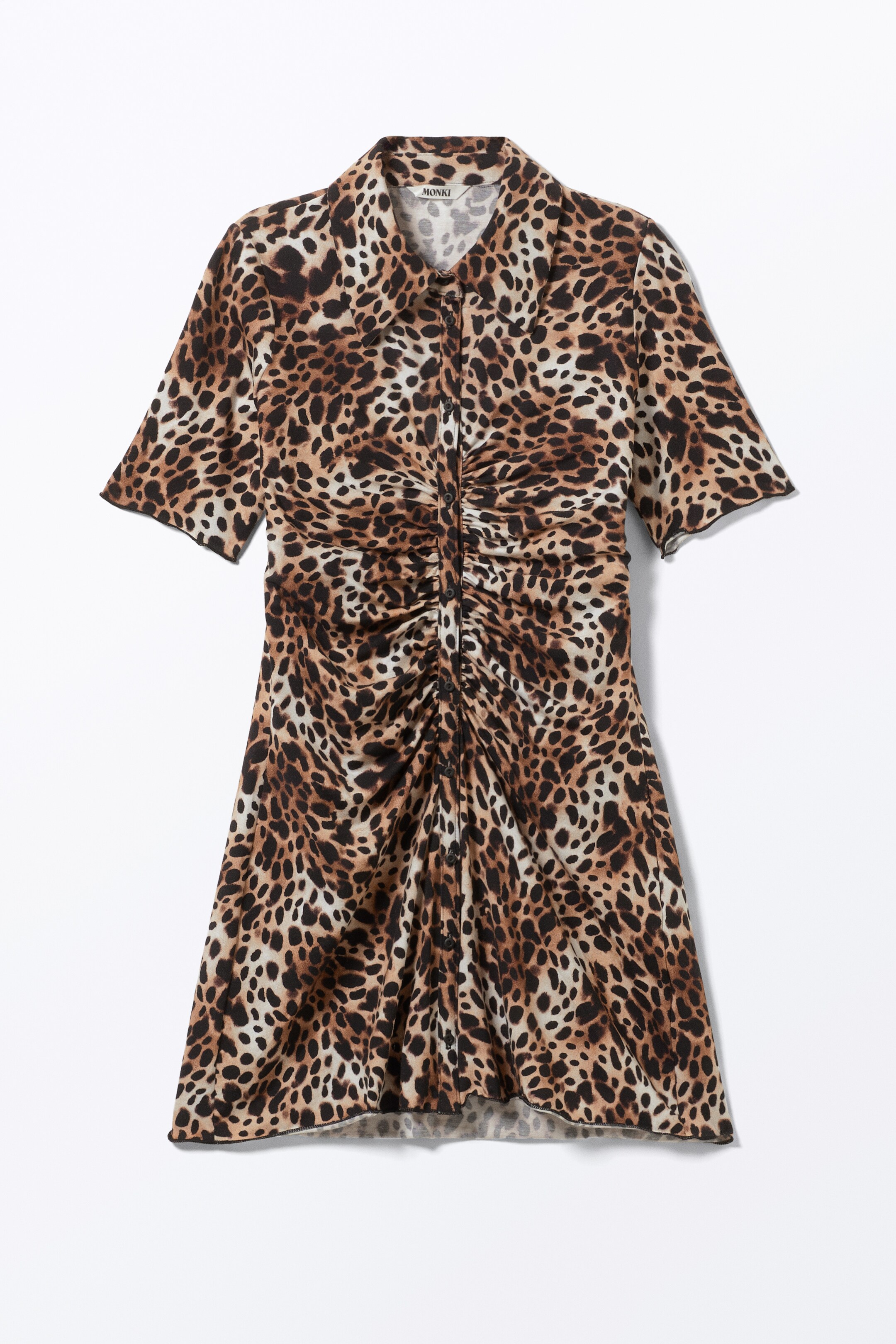 Größeres Bild anzeigen: Kurzärmeliges Mini-Hemdkleid - Leopardenmuster - Ladies | H&M AT 6