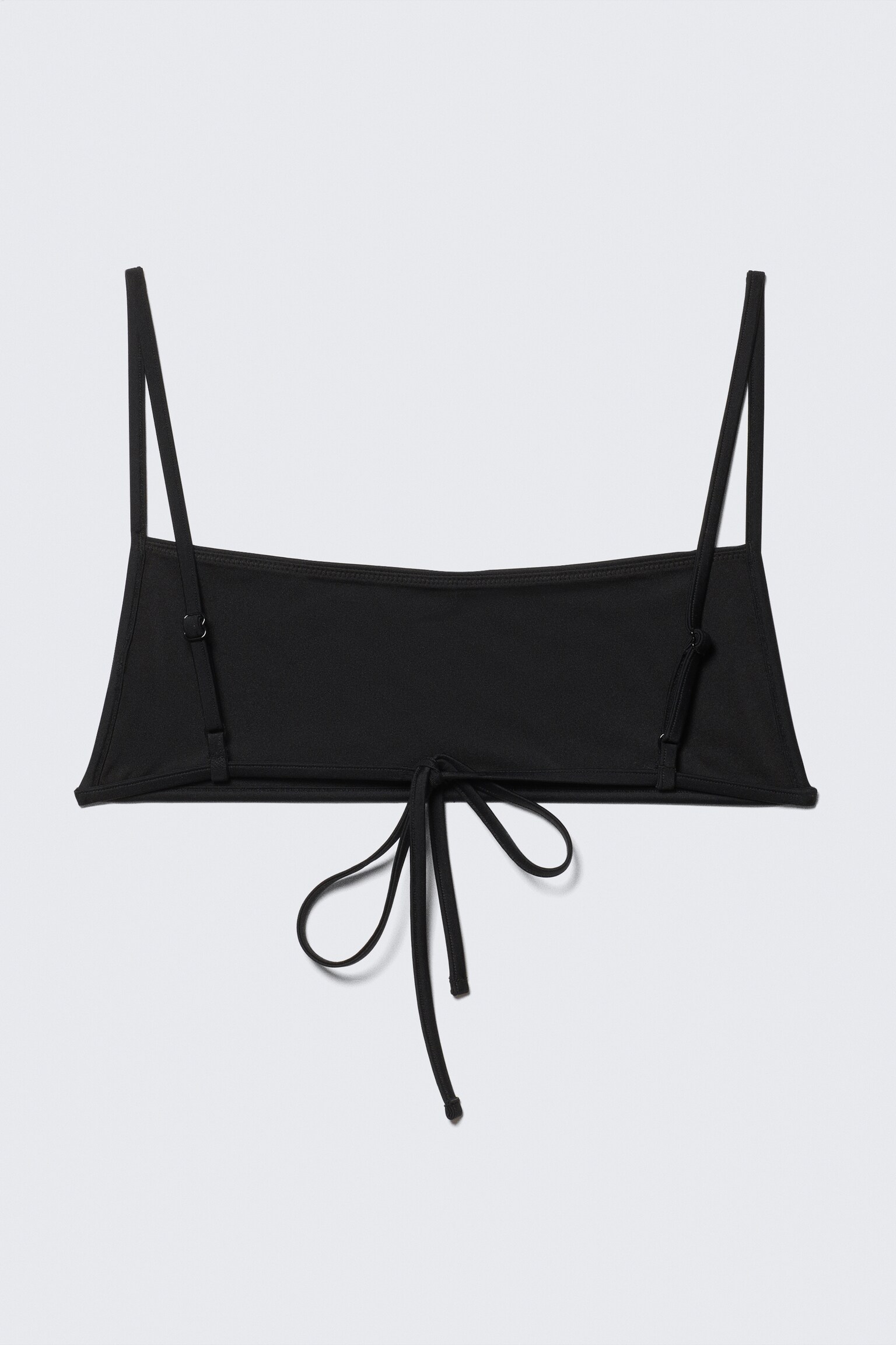 Square Neck Bikini - Black - 2