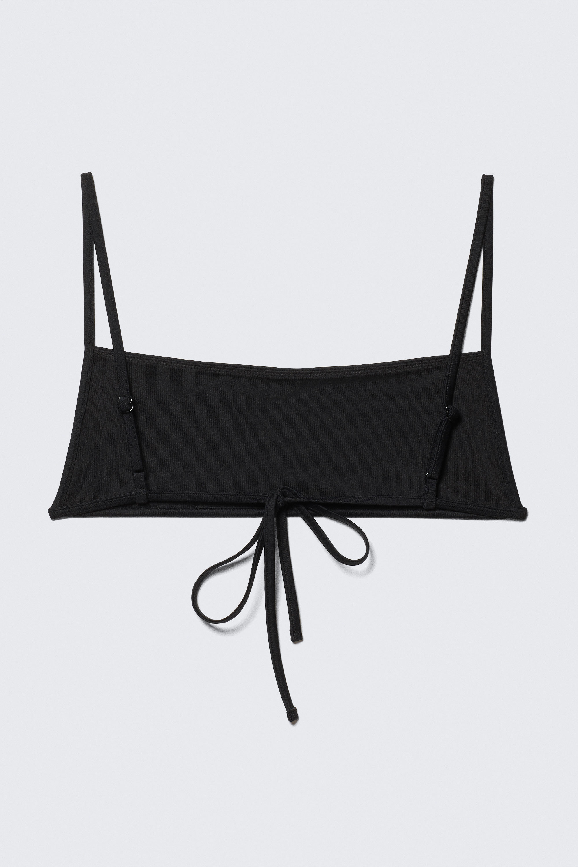 Schwarz - Bikini mit quadratischem Ausschnitt - 4