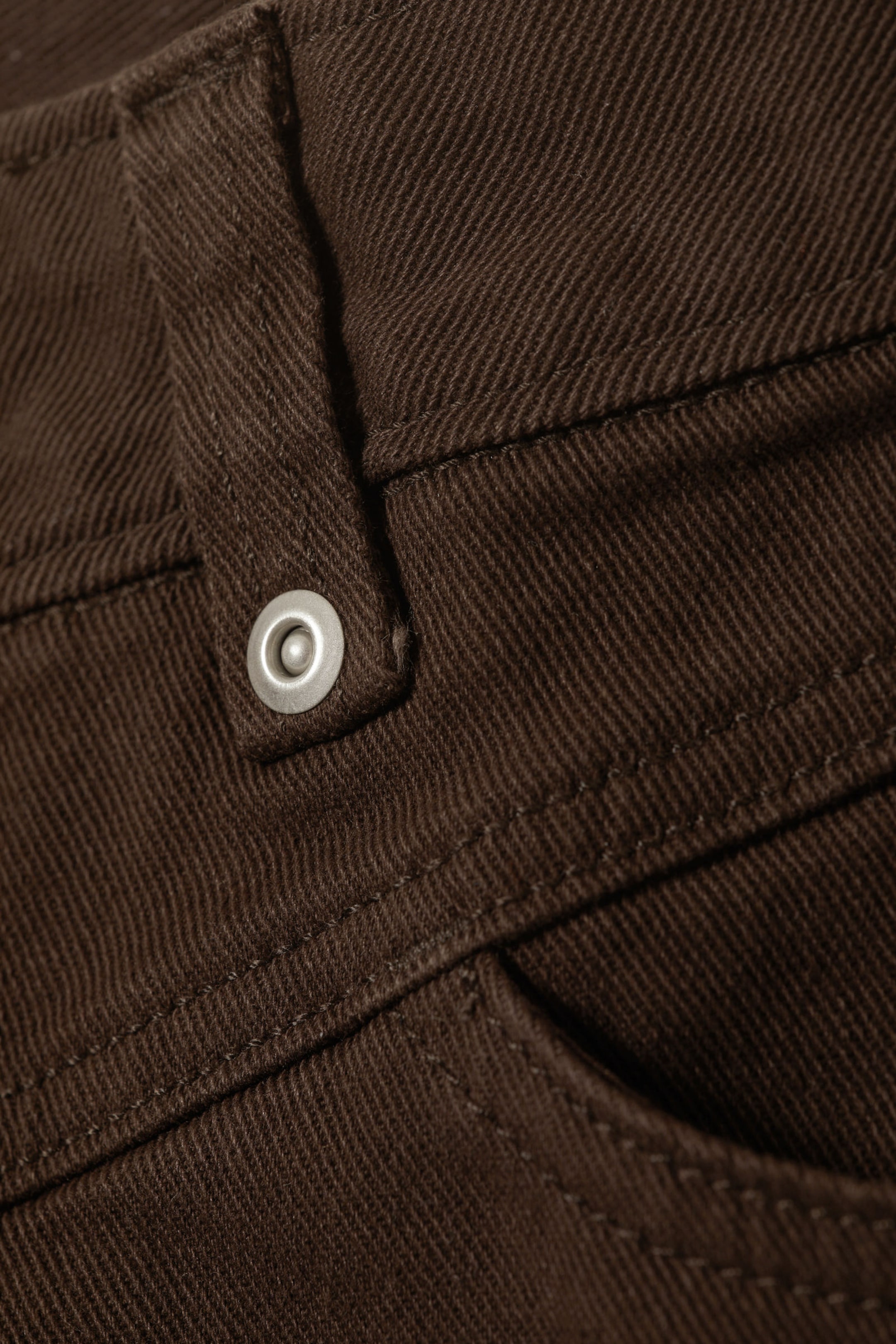 Dark Brown - Ultra Low Rise Capri Trousers - 5