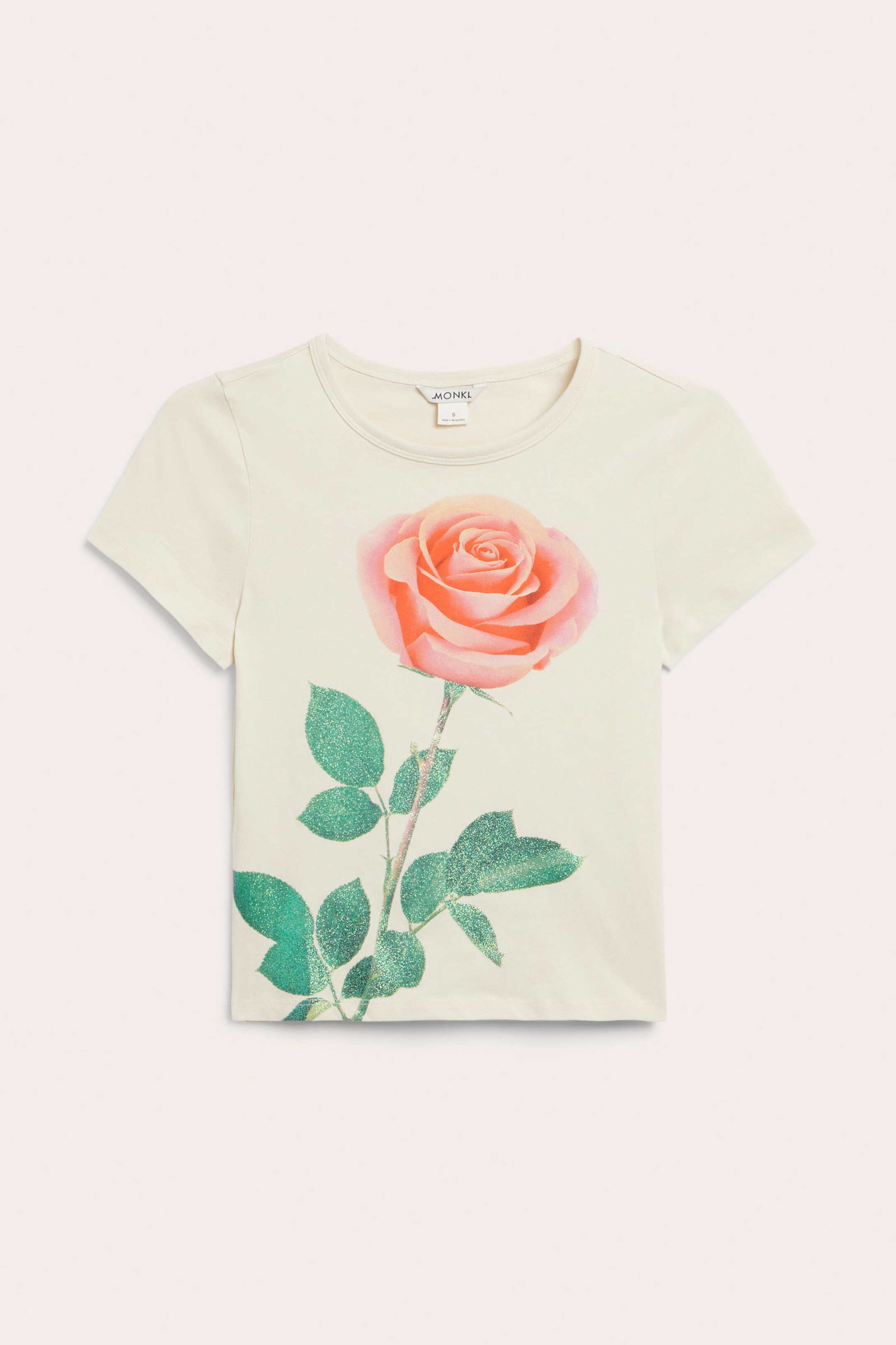 Victorian scrap rose - Cropped t-shirt - 0