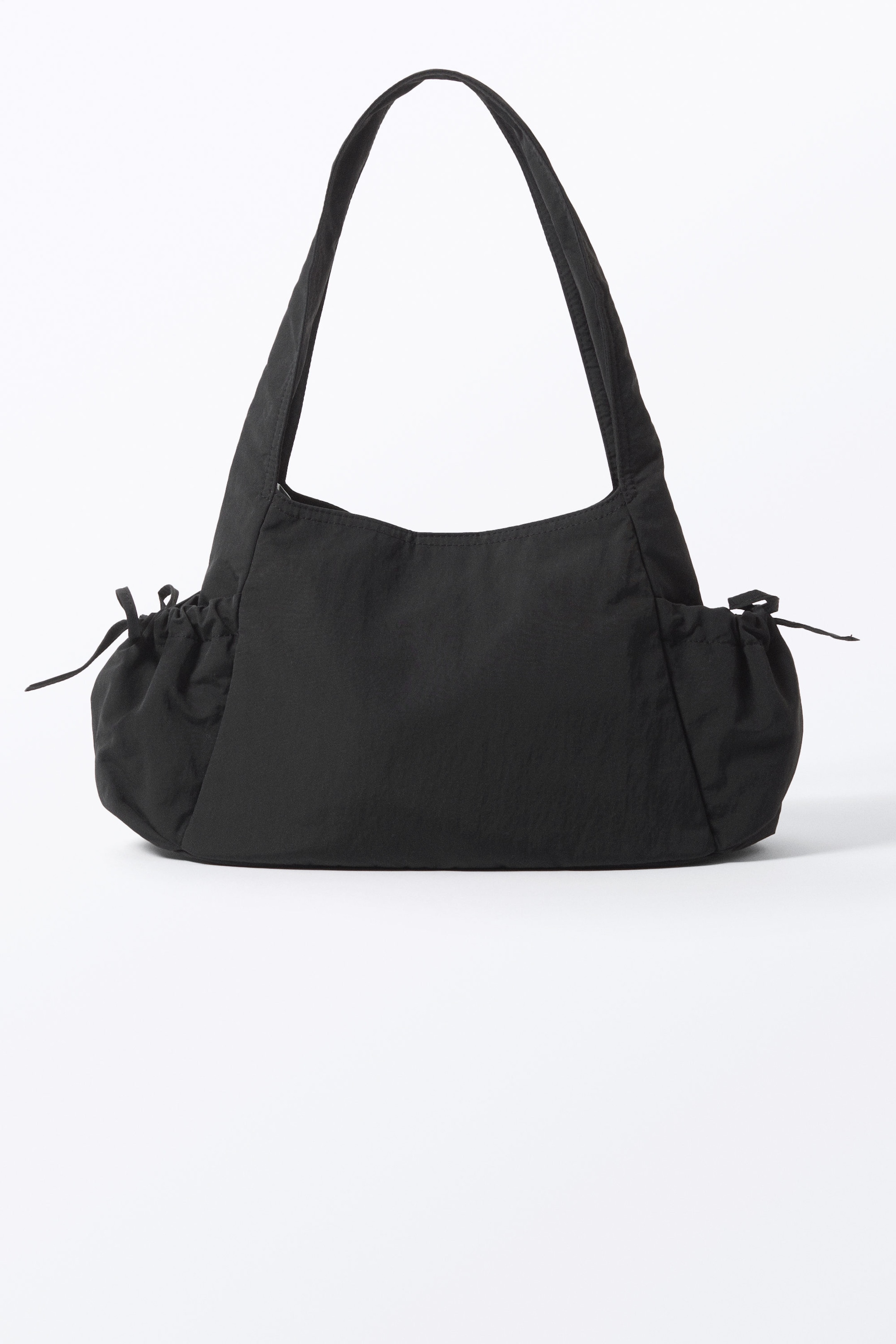 Black - Rectangular Shoulder Bag - 0