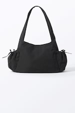 Black - Rectangular Shoulder Bag - 0