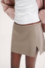 Dusty Beige - Mini Pull-on Skirt - 1