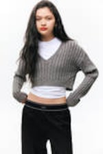 Black - Loose Elastic Suiting Trousers - 1