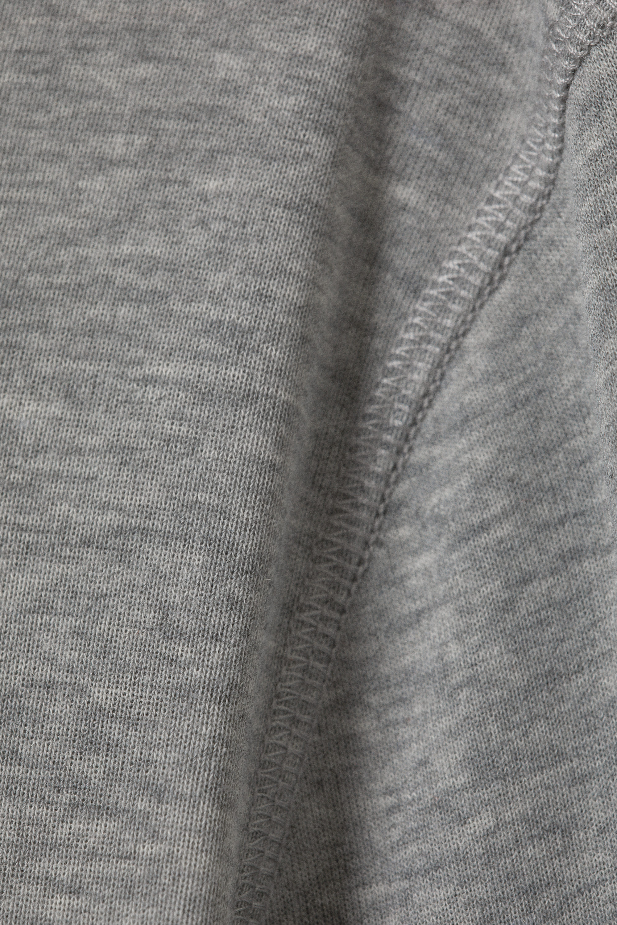 Grau meliert - Langärmliges Hoodie-Top - 4