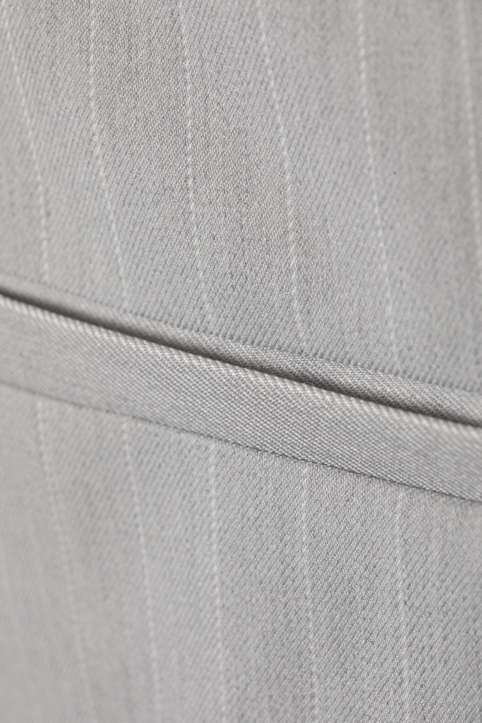 Low Waisted Mini Suiting Skirt - Light Grey - Pinstripe/Black - 4