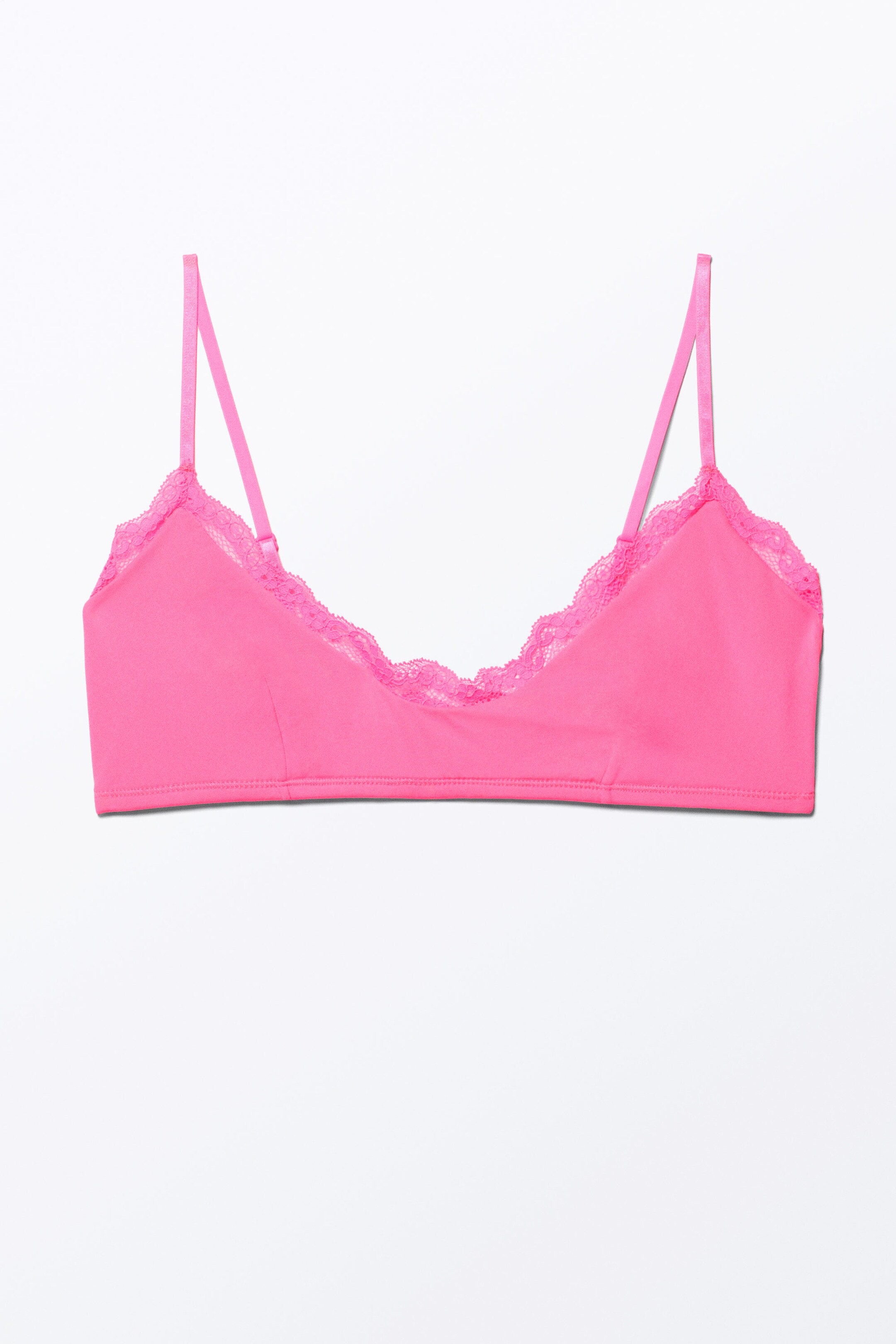 Bright Pink - Soft Pull-over Scoop Neck Bra - 0