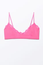 Bright Pink - Soft Pull-over Scoop Neck Bra - 0
