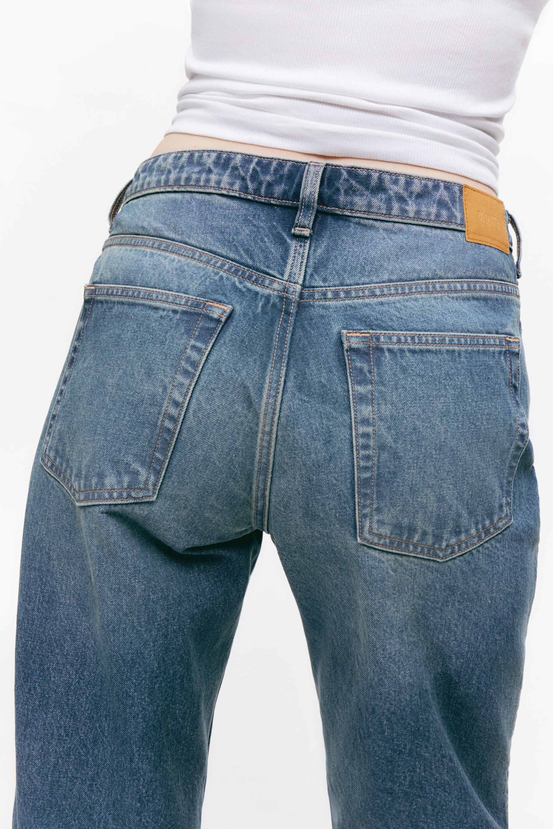 Sunset Blue - Aimo Mid Straight Jeans - 5