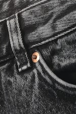 Washed Black - Aimo Mid Straight Jeans - 1