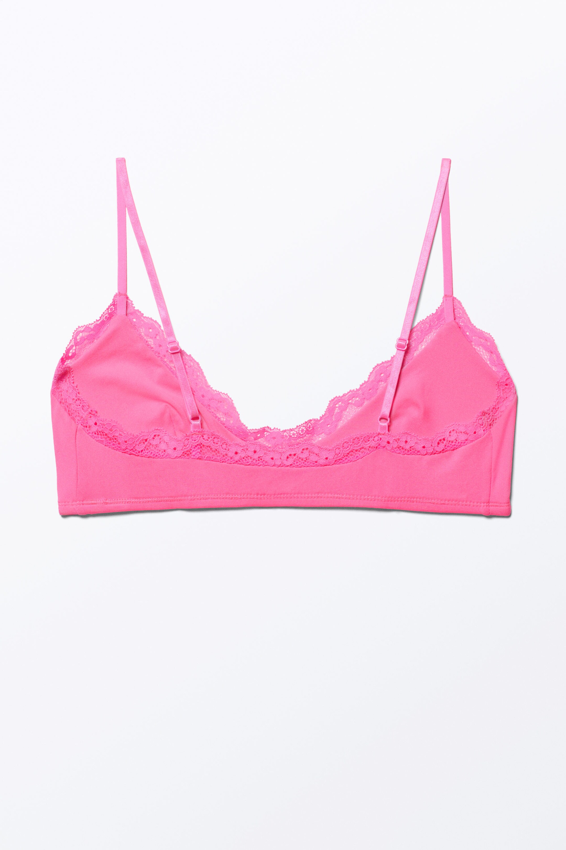 Bright Pink - Soft Pull-over Scoop Neck Bra - 1