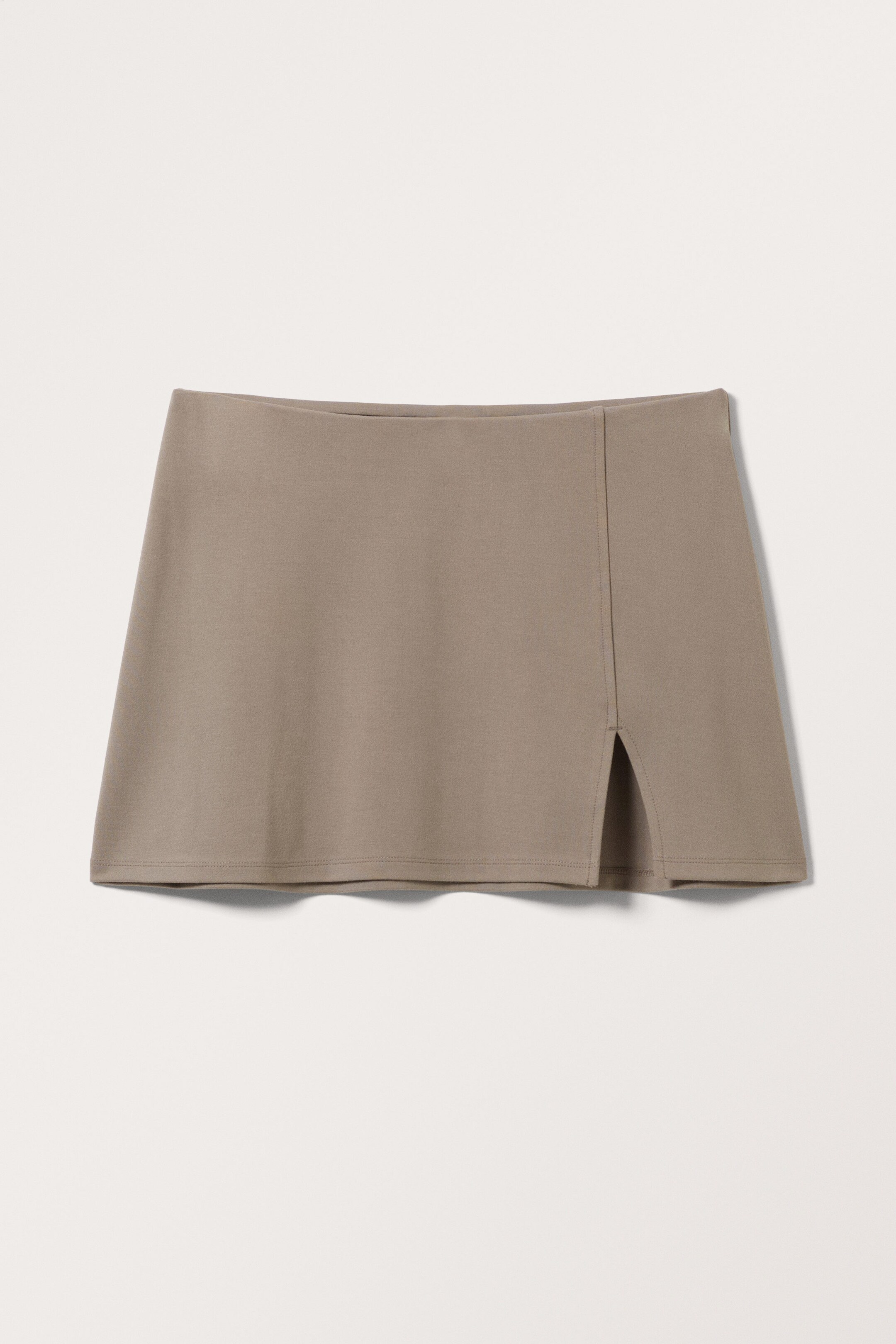 Gedämpftes Beige - Mini-Schlupfrock - 0