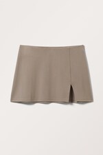 Gedämpftes Beige - Mini-Schlupfrock - 0