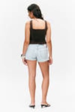 Mörkbrun - FrillTrim Twill Corset Top - 3