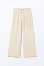Dusty White - Low-Rise Relaxed Pull-on Trousers - 3