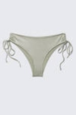 Glitter Khaki Green - Glitter Tie-Side Bikini Bottoms - 3