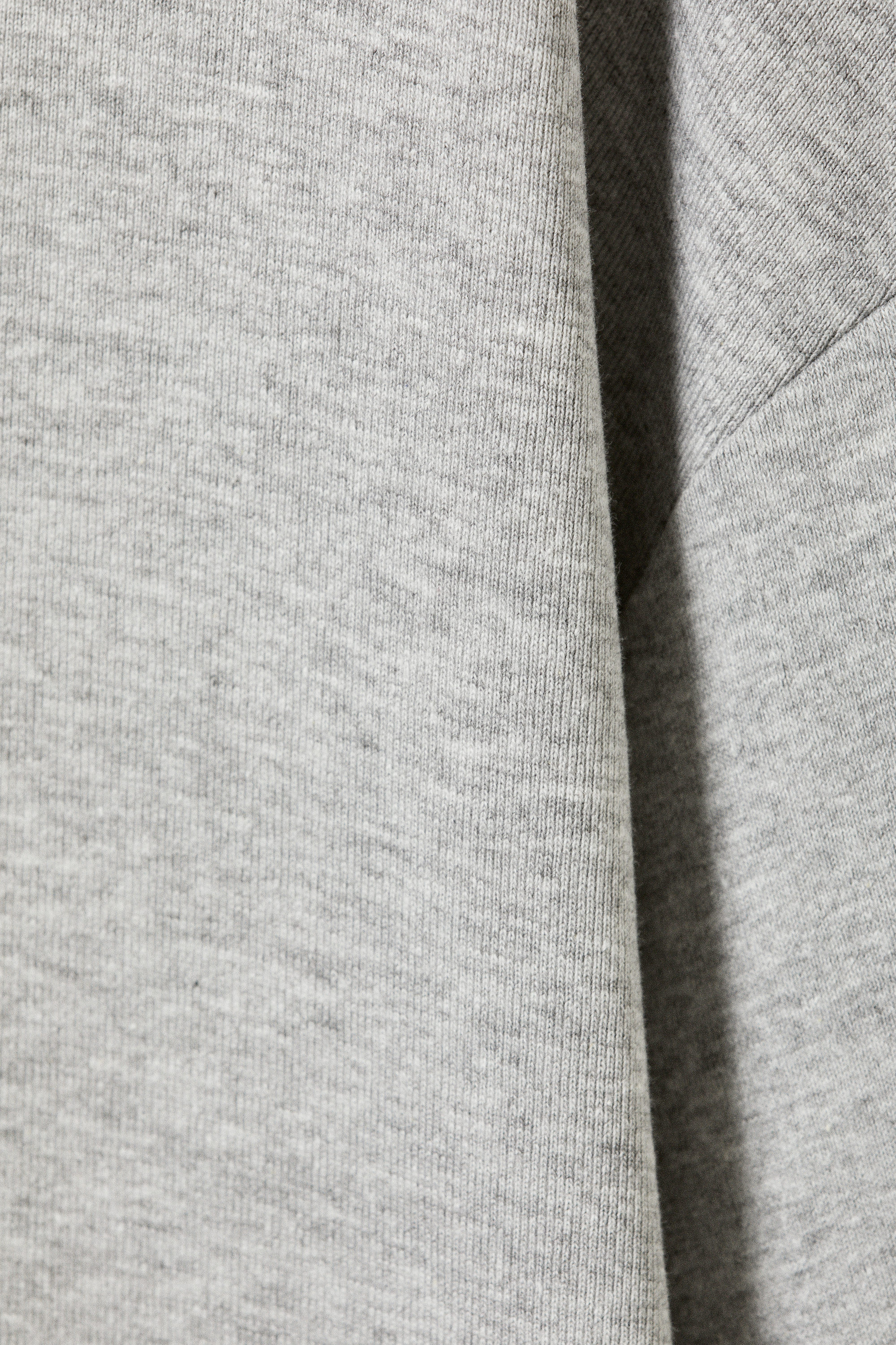 Grau meliert - Weiches Oversize-Longsleeve - 4