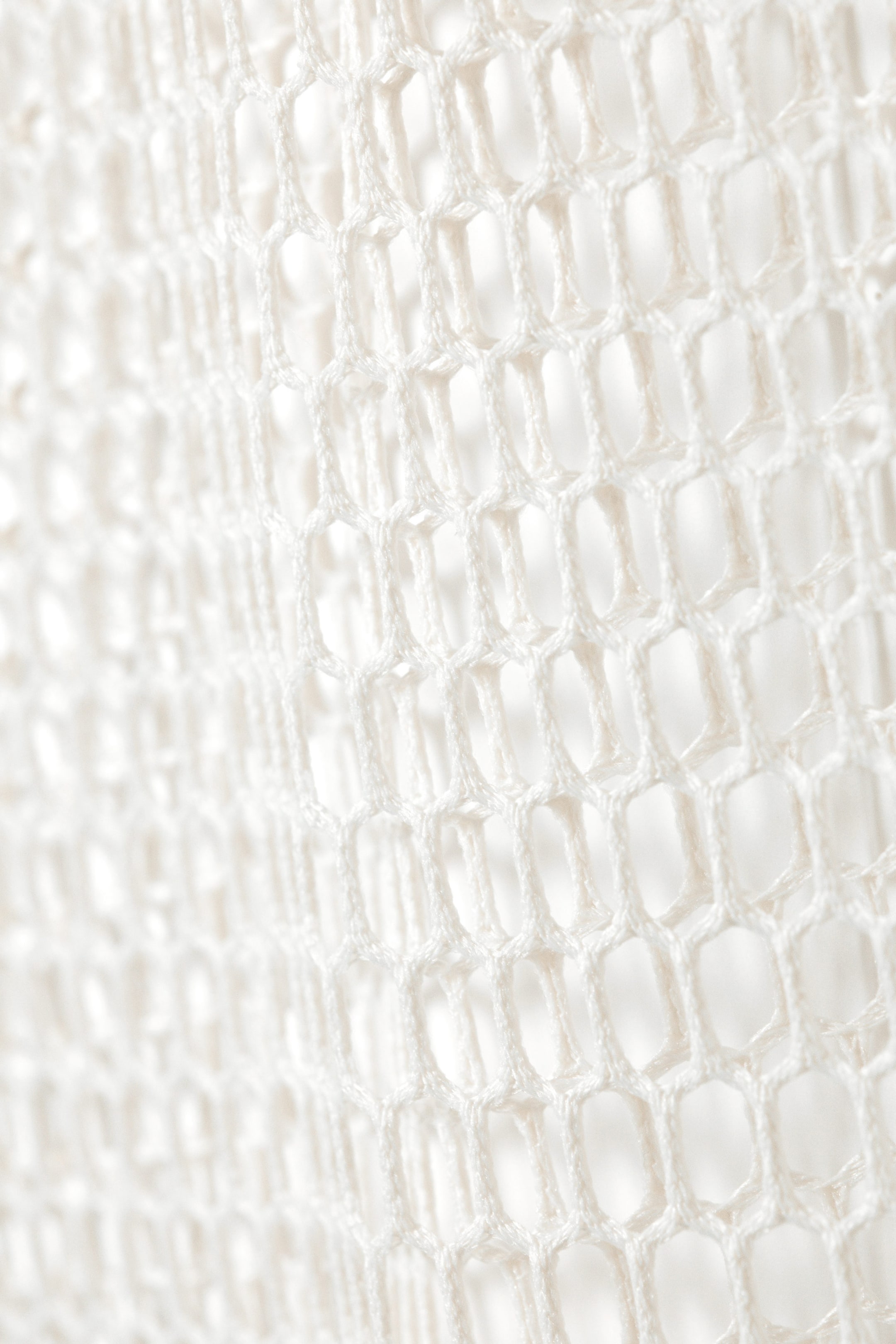 Blanc - Jupe midi en mesh - 4