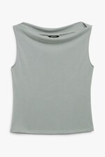 Concrete - Super soft sleeveless boatneck top - 0
