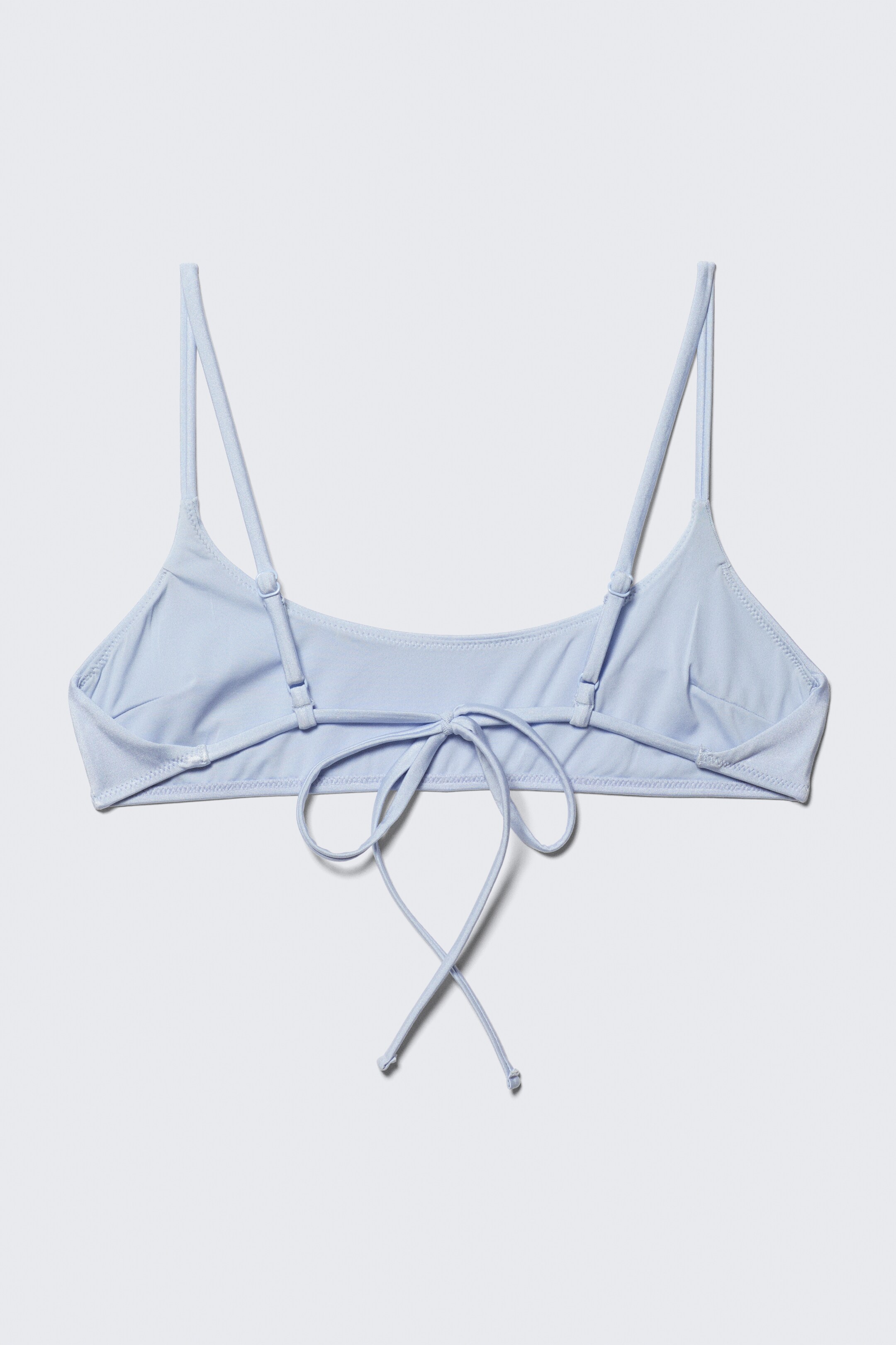 Grösseres Bild ansehen: Bikinioberteil mit tiefem Ausschnitt - Glänzendes Hellblau - DAMEN | H&M CH 6