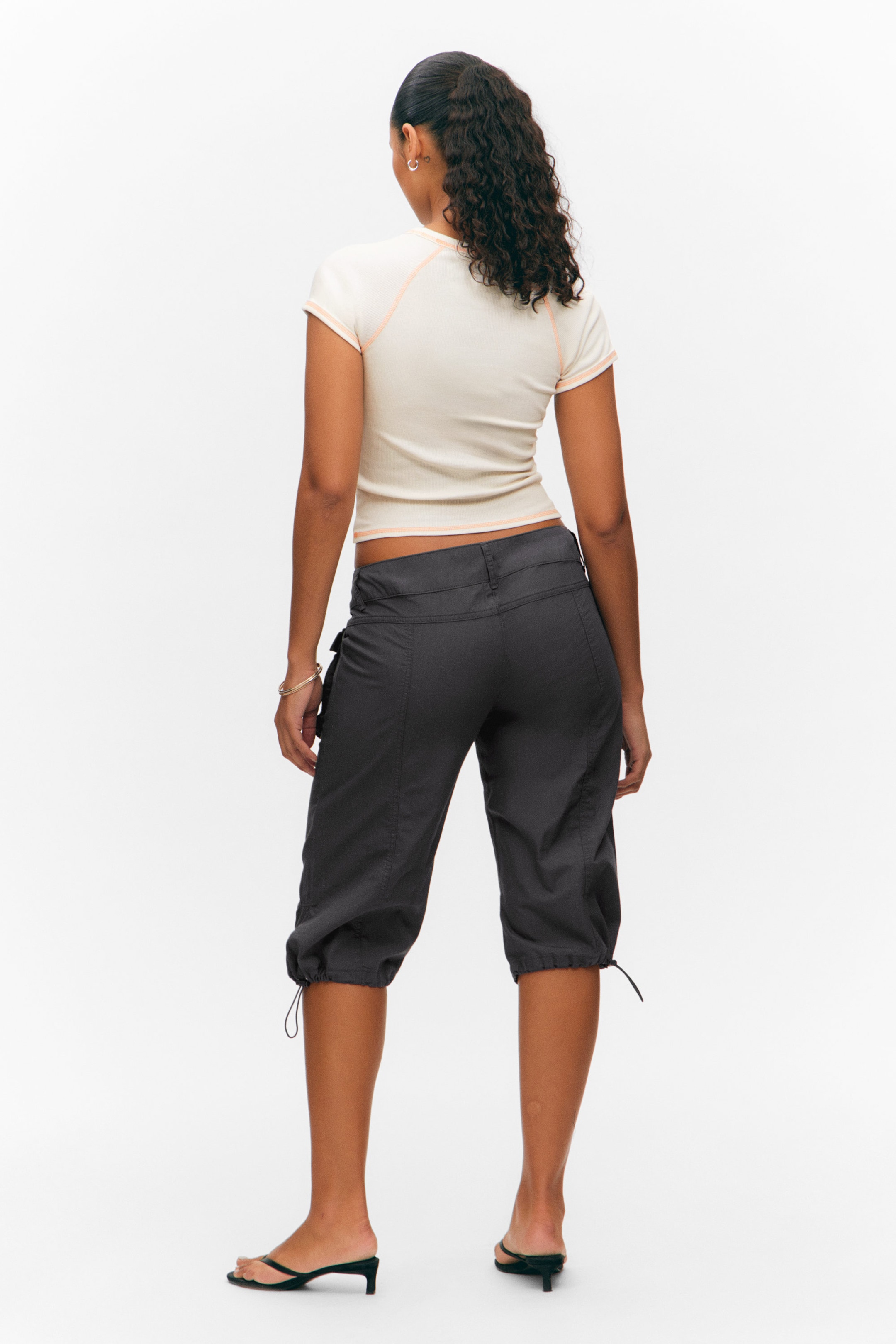 Off-white - Orange Stitching - Contrast Stitch Fitted T-Shirt - 2