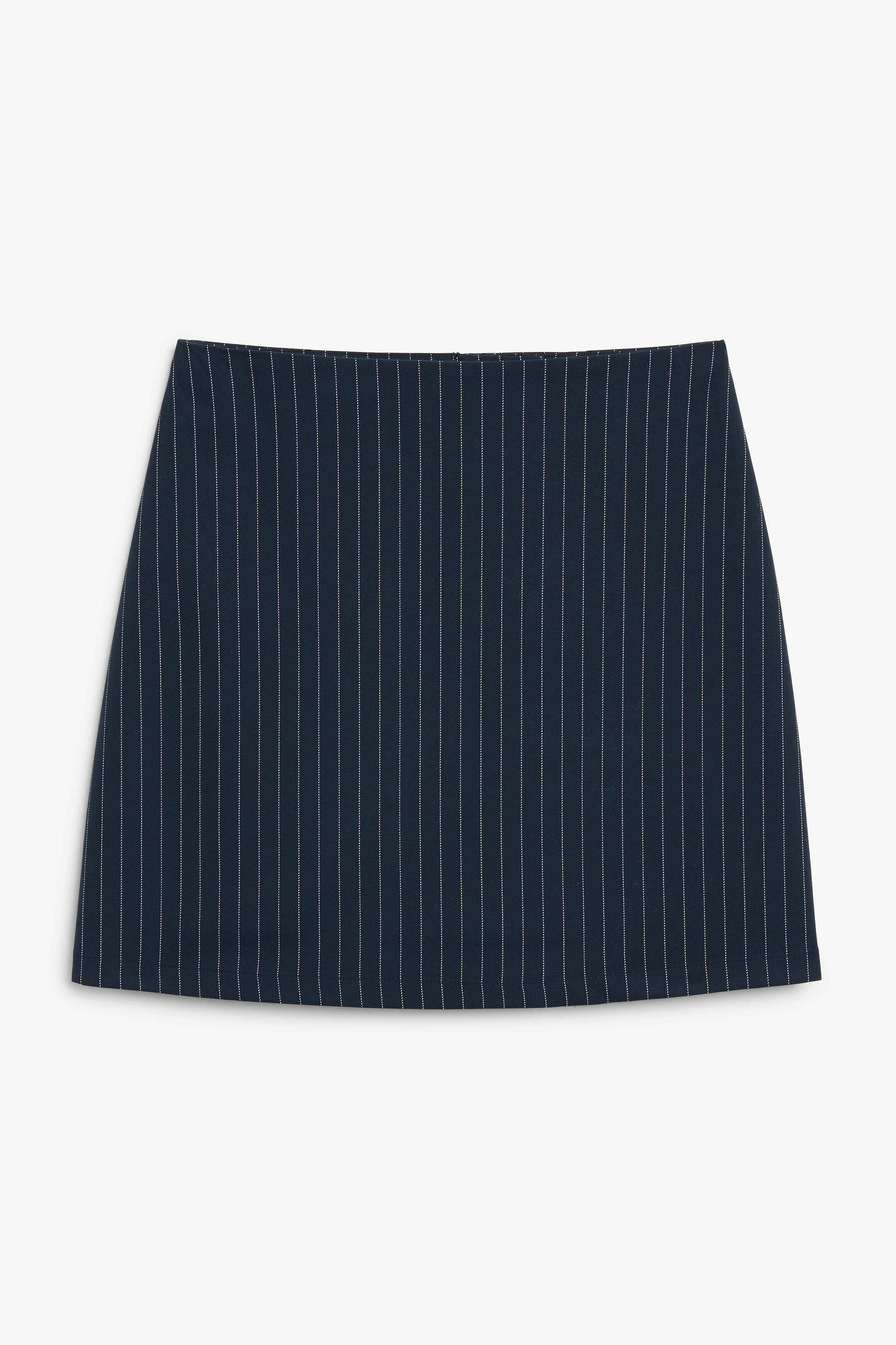 View larger image: A-line mini skirt - Navy pinstripe - Ladies | H&M GB 1