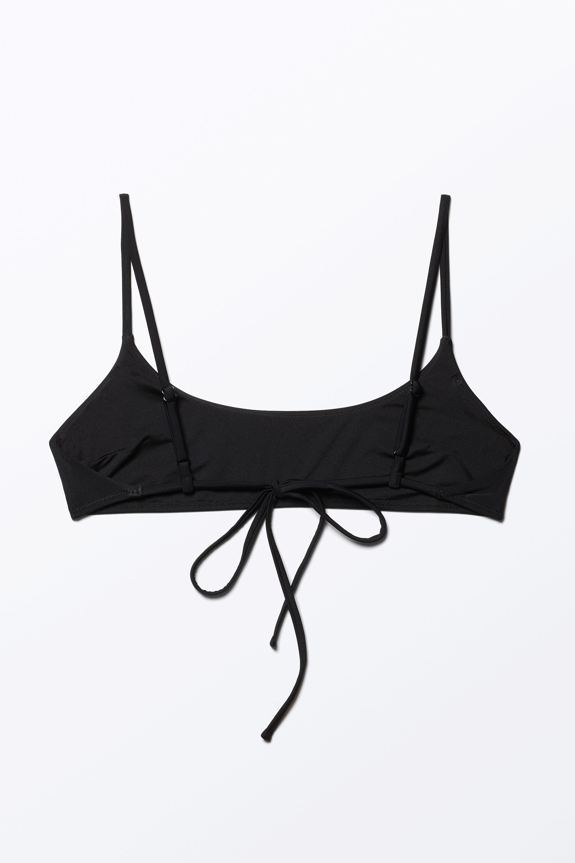 Black - Scoop Neck Bikini Top - 4
