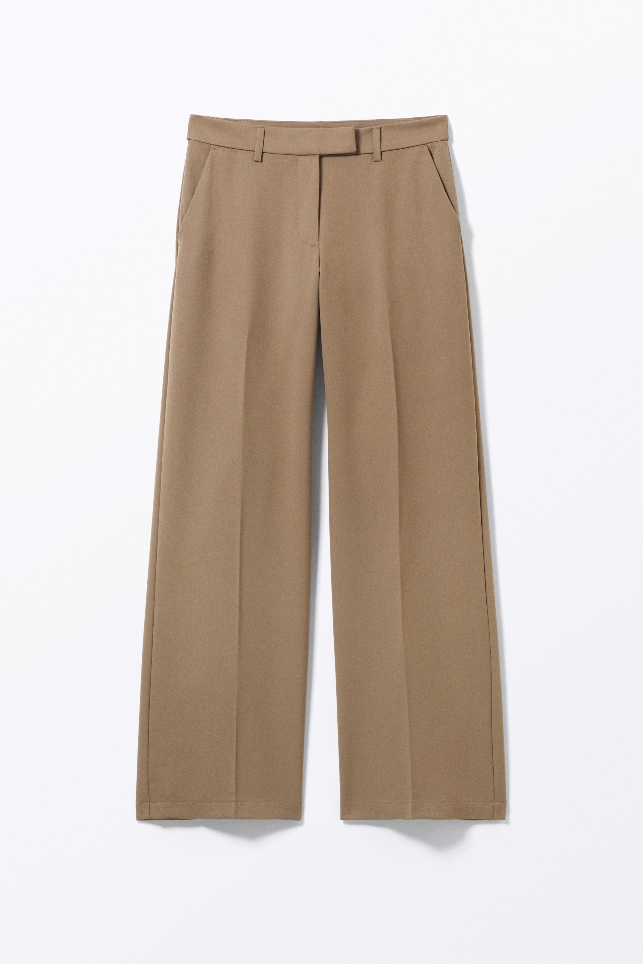 Zobrazit větší obrázek: Low Waisted Pleated Suiting Trousers - Dusty Mole - ŽENY | H&M CZ 4