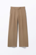 Dusty Mole - Low Waisted Pleated Suiting Trousers - 0