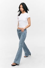 Fresh Blue - Katsumi Low Waist Flared Jeans - 2