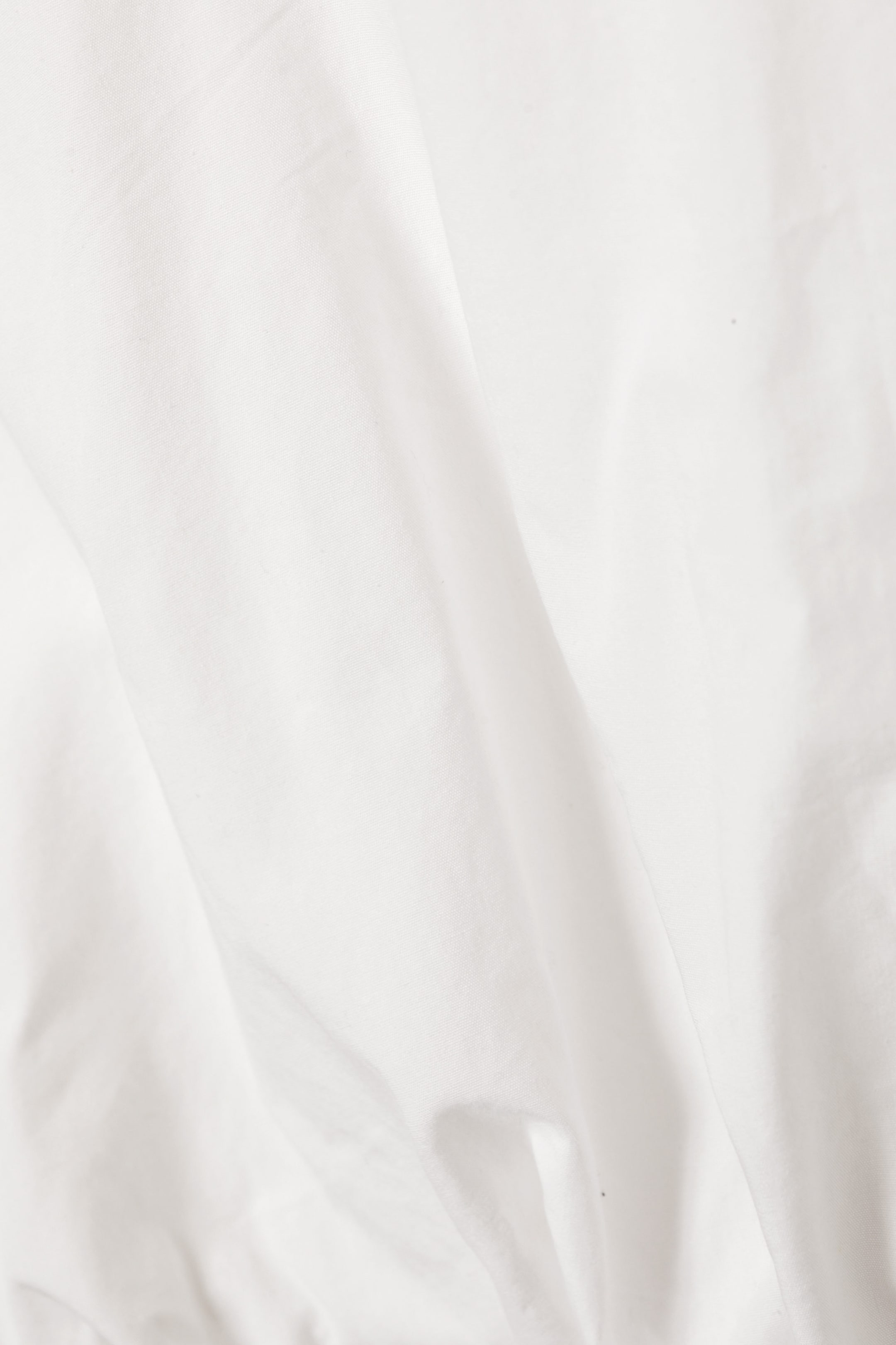 Weiß - Ärmelloses Popeline-Top mit Ballonsaum - 4