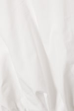 Weiß - Ärmelloses Popeline-Top mit Ballonsaum - 4