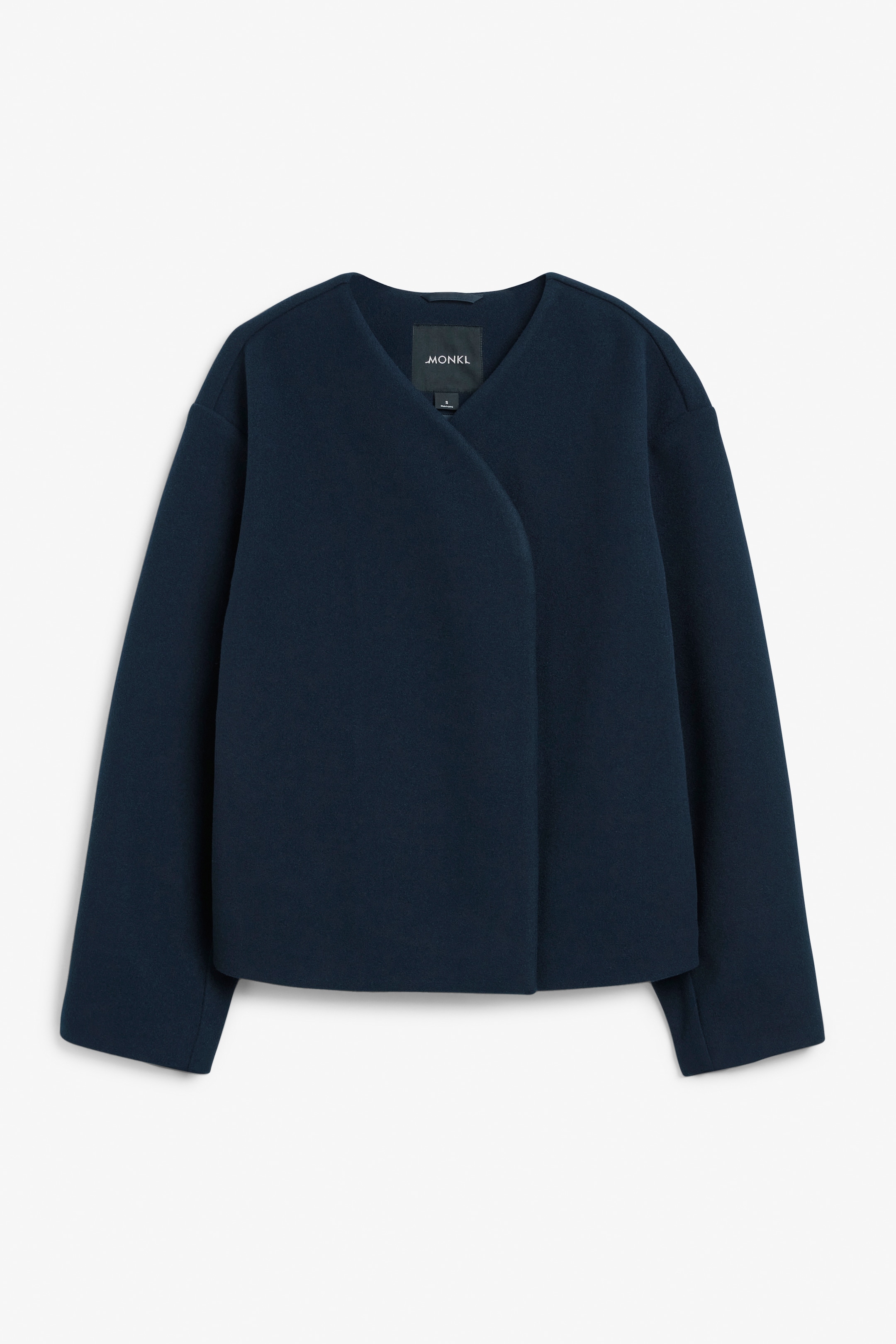 Se større billede: Struktureret jakke - Marineblå - DAME | H&M DK 1