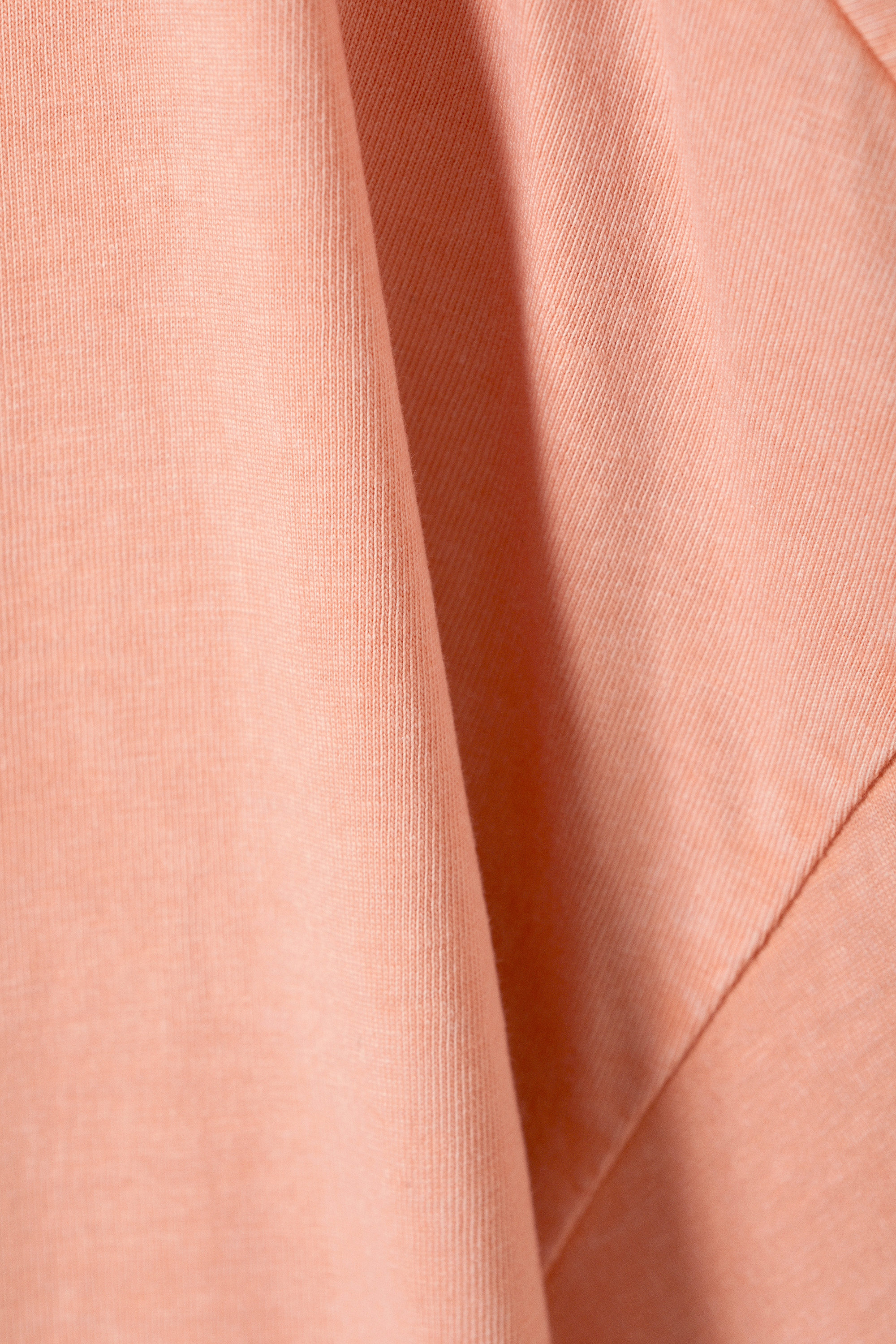 Light Washed Orange - Oversized Cotton T-shirt - 4