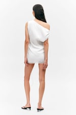 Off-white - Asymmetric Draped Mini Dress - 3