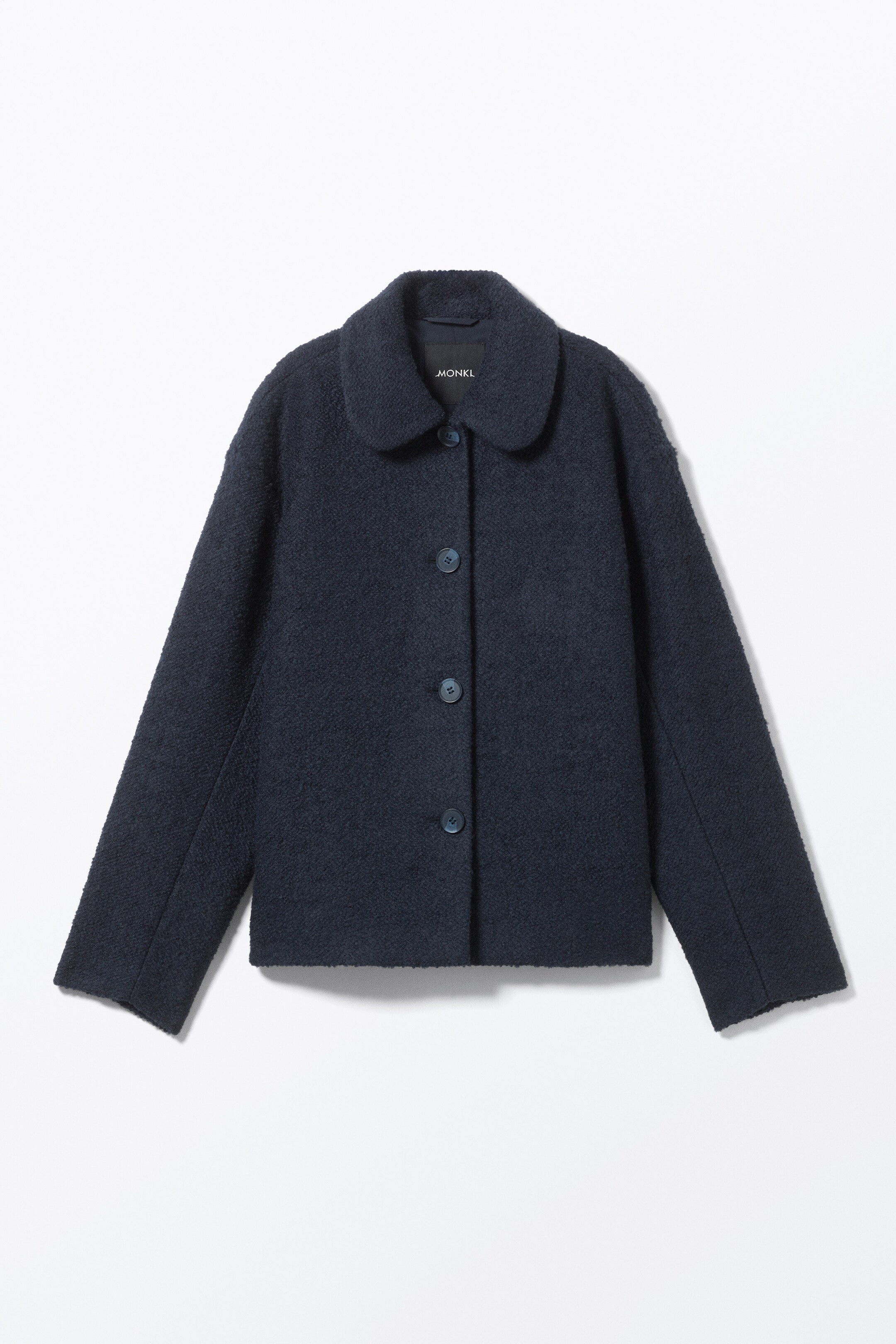Преглед на по-голямо изображение: Single-breasted Wool Blend Jacket - Navy Blue - ЖЕНИ | H&M BG 8