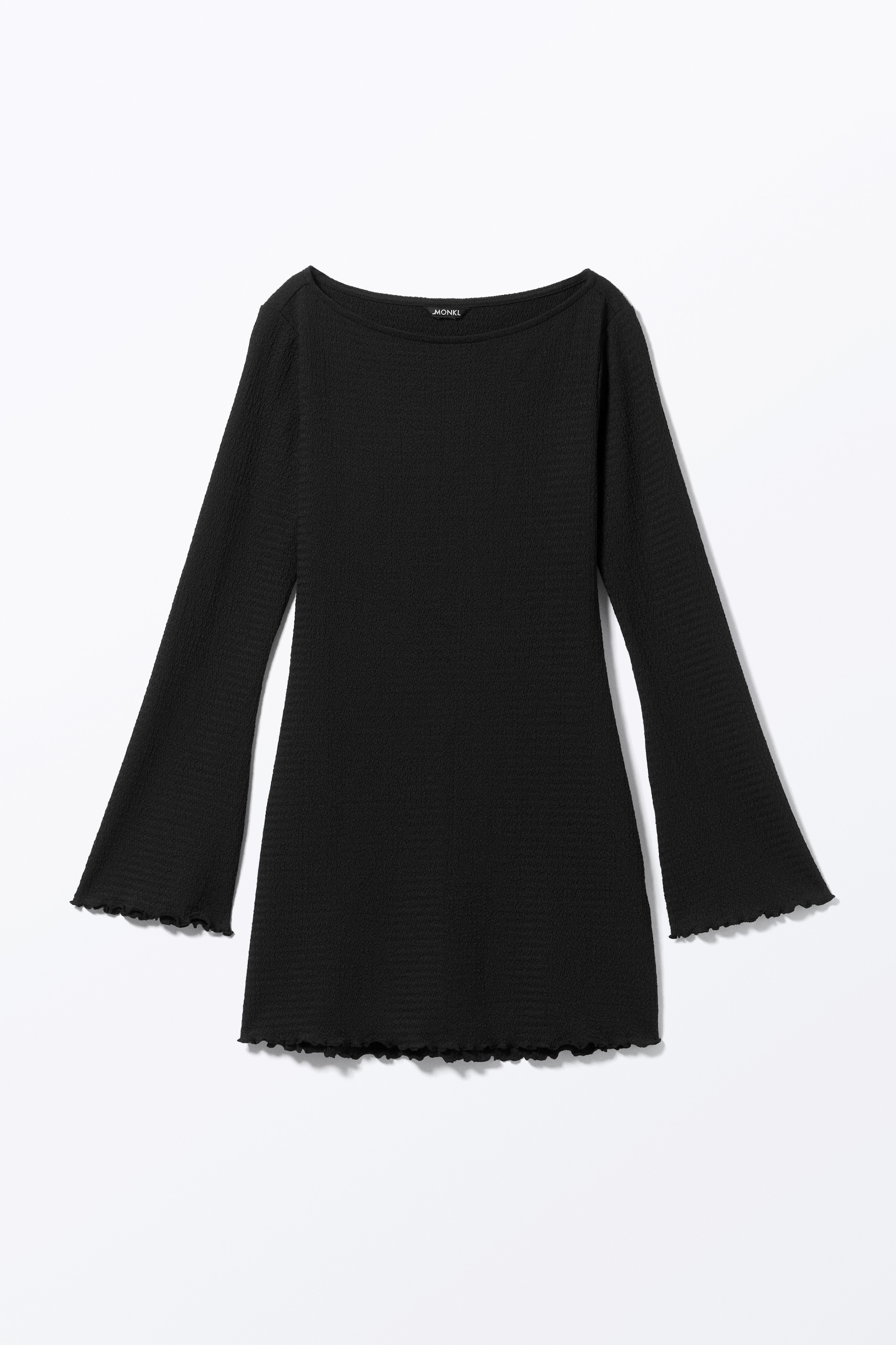 Größeres Bild anzeigen: Langärmeliges Minikleid mit U-Boot-Ausschnitt - Schwarz - Ladies | H&M AT 4