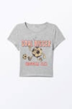 Grey - Goal Digger - Cropped t-shirt - 3