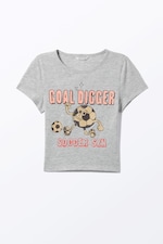 Grey - Goal Digger - Cropped t-shirt - 0