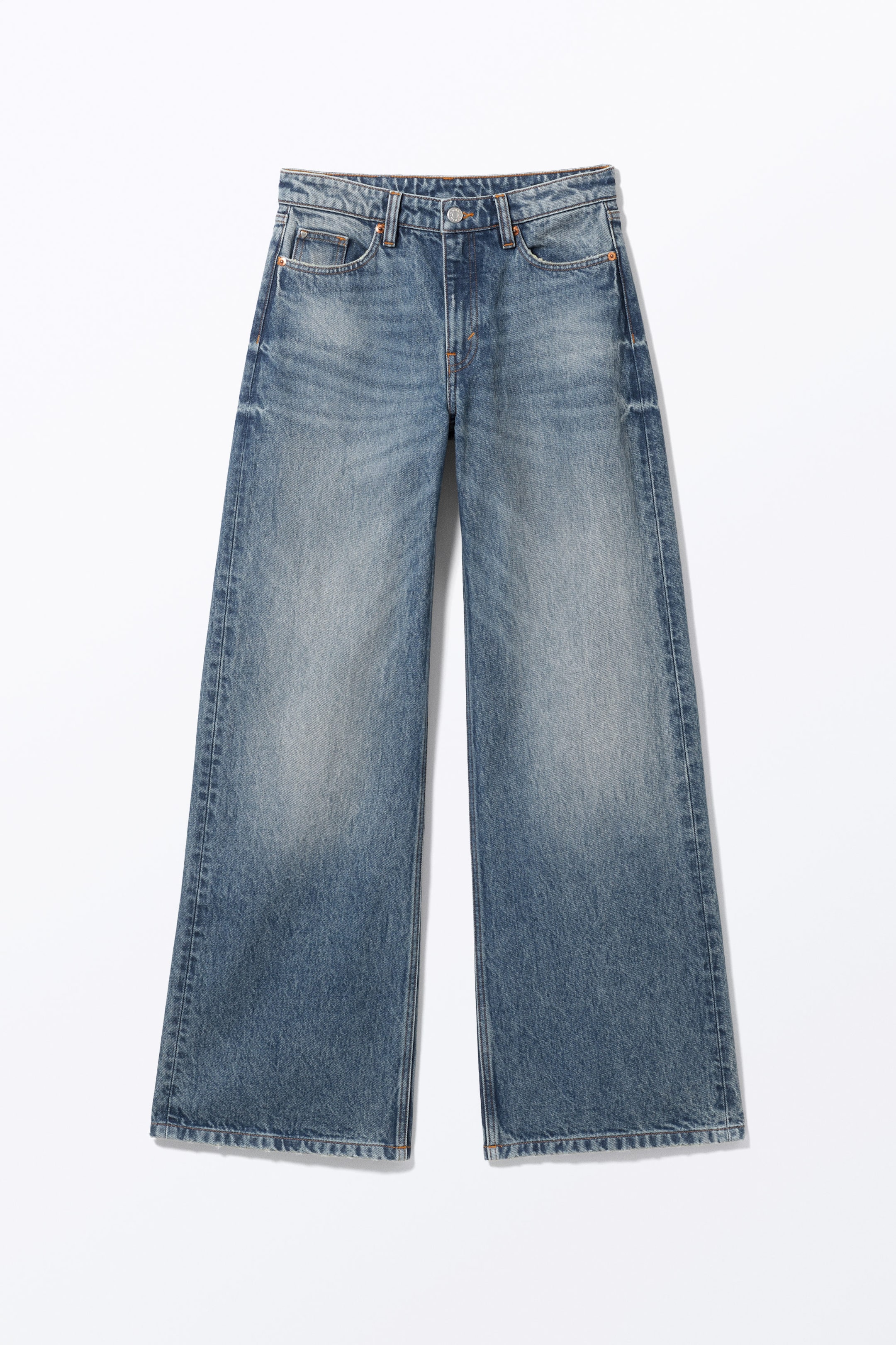 Mountain Blue - Paz Mid Wide Jeans - 1